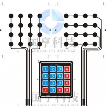 4x4 Matrix Membrane Keypad