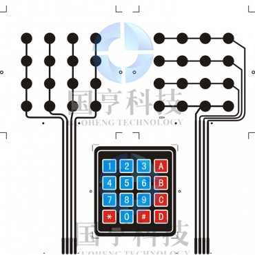 4x4 Matrix Membrane Keypad