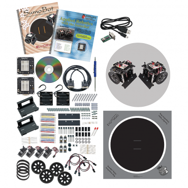SumoBot Robot Competition Kit - Serial (Includes USB Adapter & Cable)