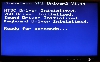 Screen shot of system booting up and showing diagnostic on VGA monitor.