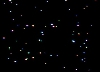 3D Starfield demo, uses bitmap graphics mode.