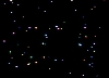 3D Starfield demo, uses bitmap graphics mode.