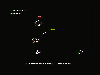 Asteroids demo running in bitmap mode.