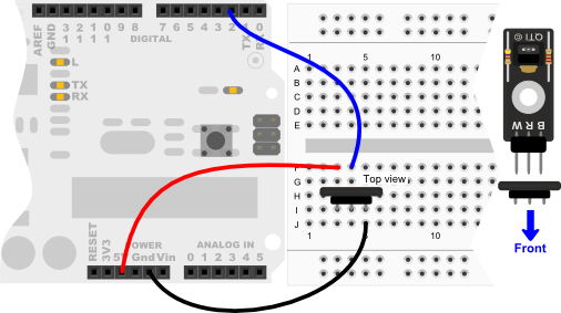 QTI Sensor And Arduino.