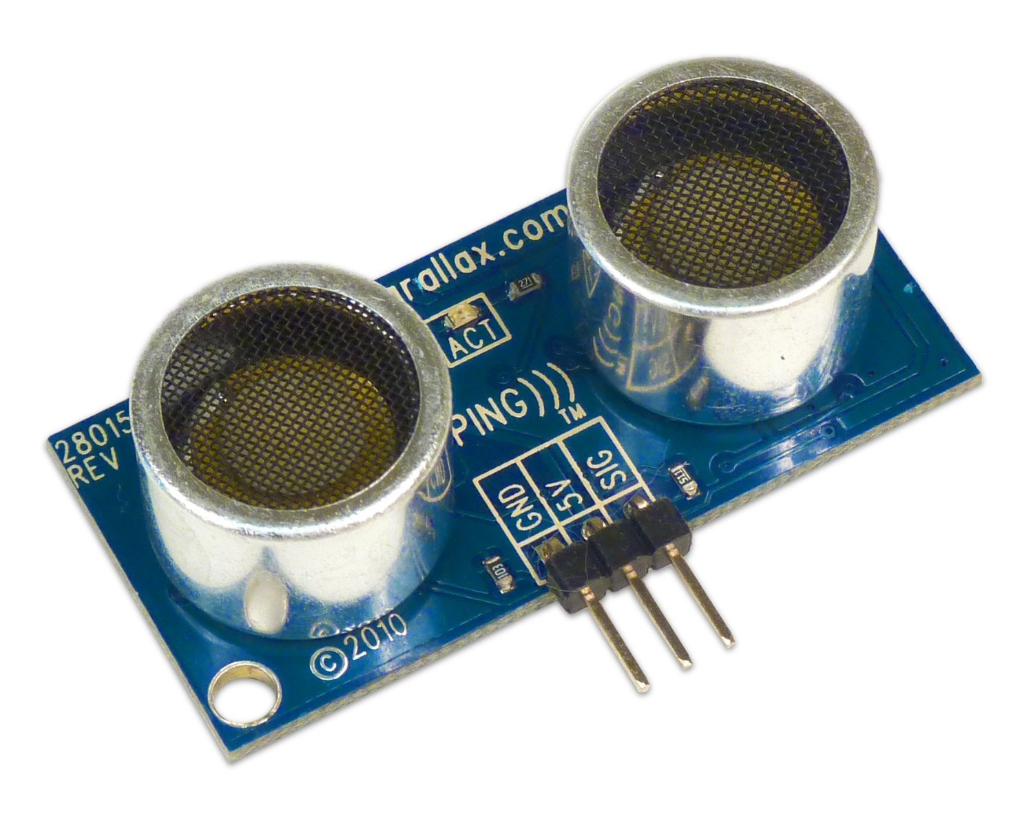 PING))) Ultrasonic Distance Sensor.