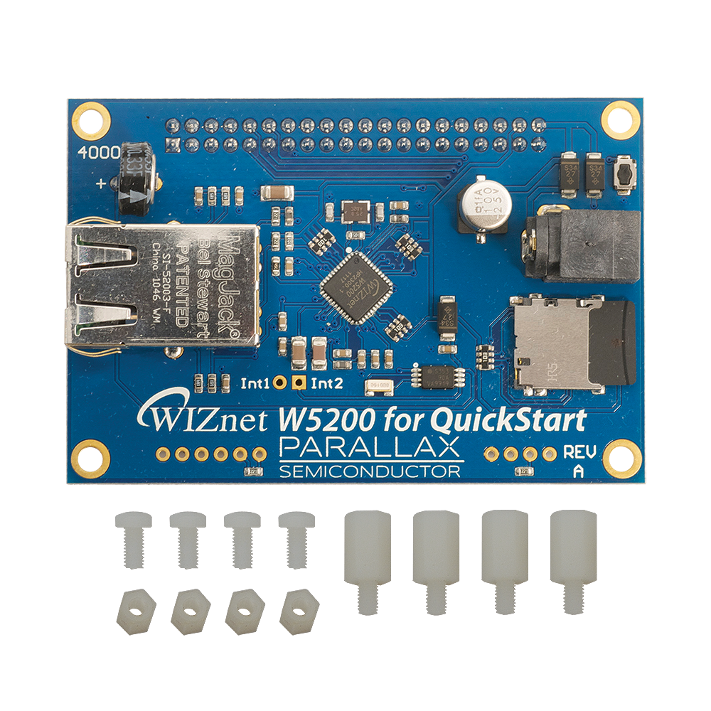 WIZnet Ethernet Board for QuickStart (W5200).