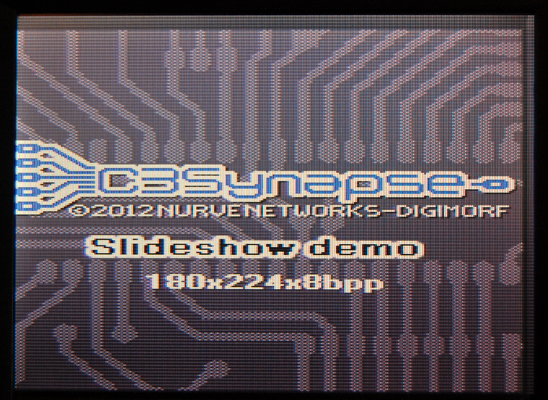 The C3 Synapse Slideshow demo - Title screen.