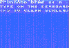 Text terminal mode demo running local on NTSC with 8-bit color.